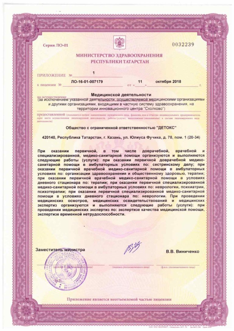 Лицензии