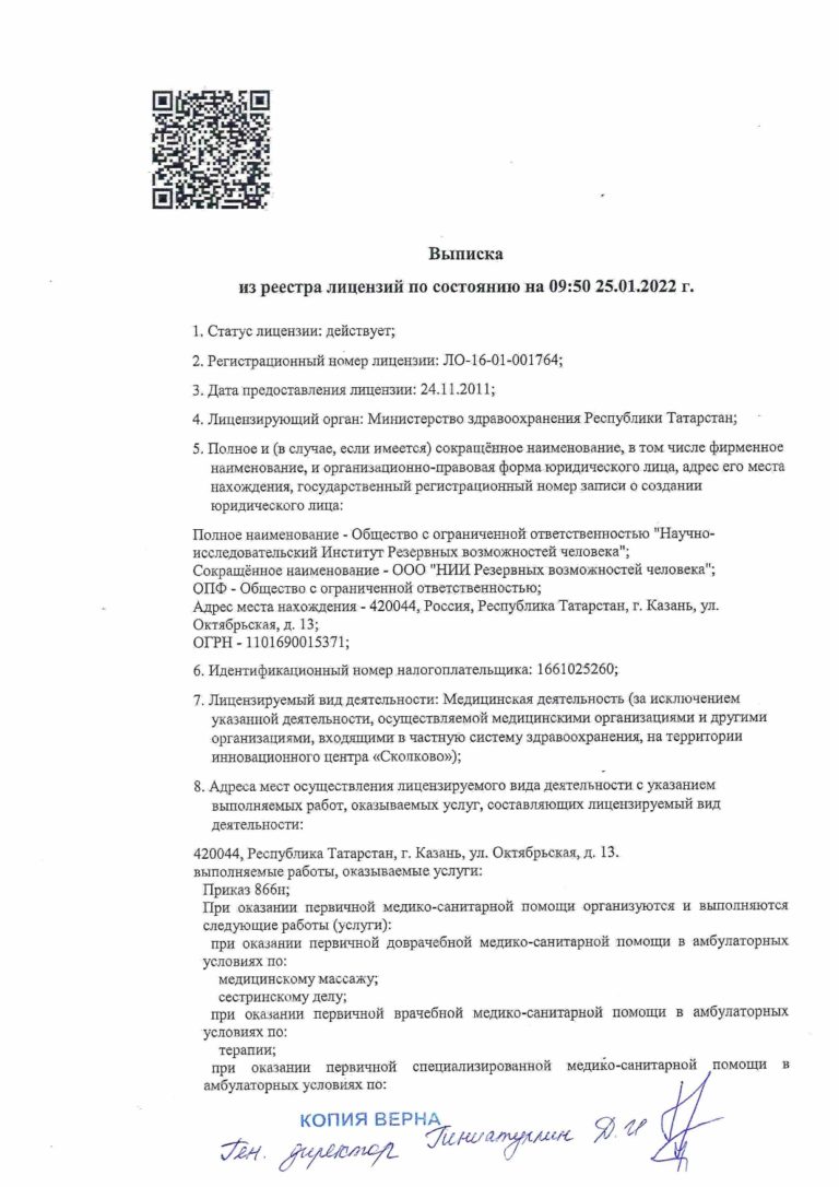 Лицензии
